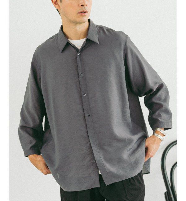 EDIFICE「シアー バンブー 8分袖 レギュラーシャツ」|シャツ・ブラウス|