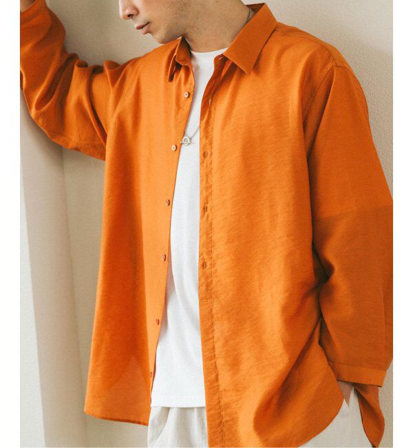 EDIFICE「シアー バンブー 8分袖 レギュラーシャツ」|シャツ・ブラウス|