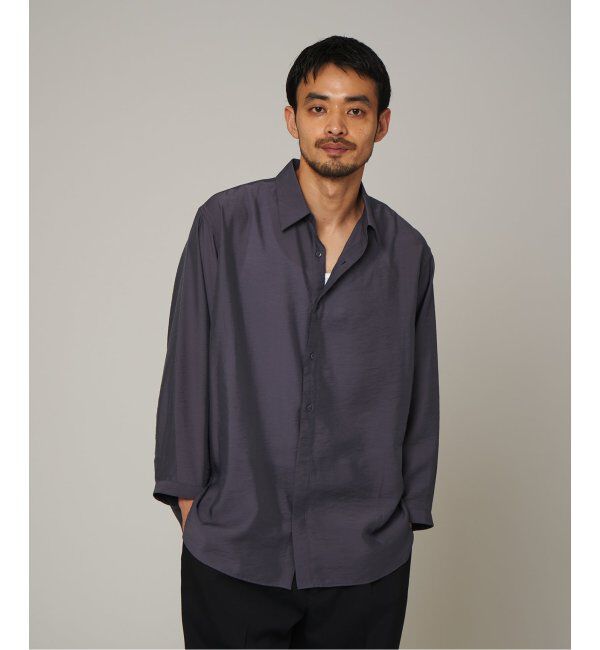 EDIFICE「シアー バンブー 8分袖 レギュラーシャツ」|シャツ・ブラウス|