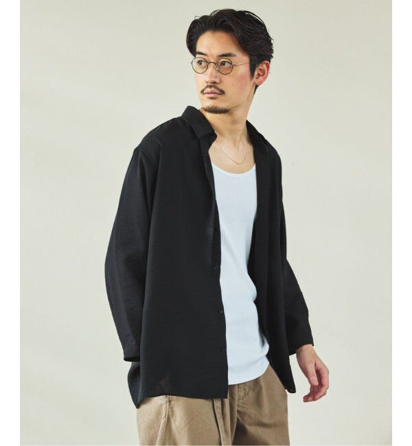 EDIFICE「シアー バンブー 8分袖 レギュラーシャツ」|シャツ・ブラウス|