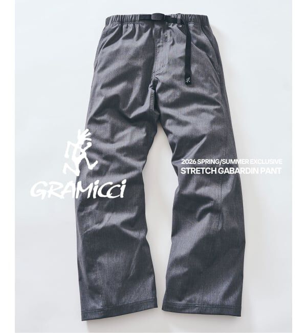 417 EDIFICE「Gramicci グラミチ for 417 ストレッチギャバジンパンツ」|その他|グレー
