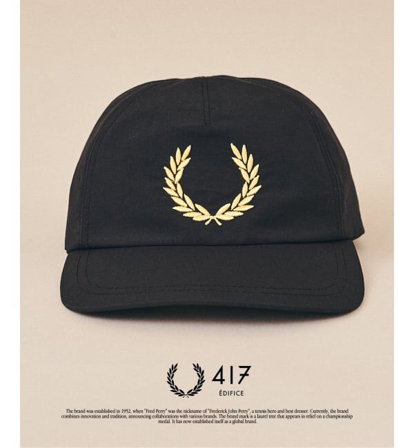 417 EDIFICE「FRED PERRY / フレッドペリー417別注 Bold Branding キャップ」|キャップ・キャスケット|ブラック