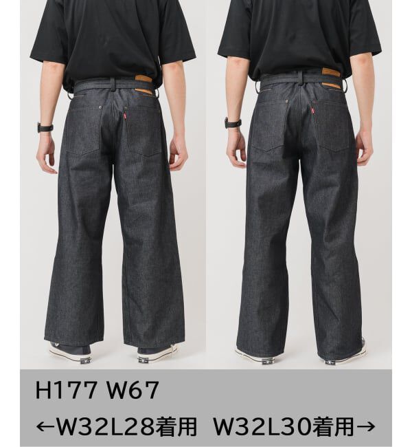 EDIFICE「《予約》LEVI&rsquo;S(R)/リーバイス(R) 別注 TWISTED BELTED デニムパンツ (L30)」|デニム|