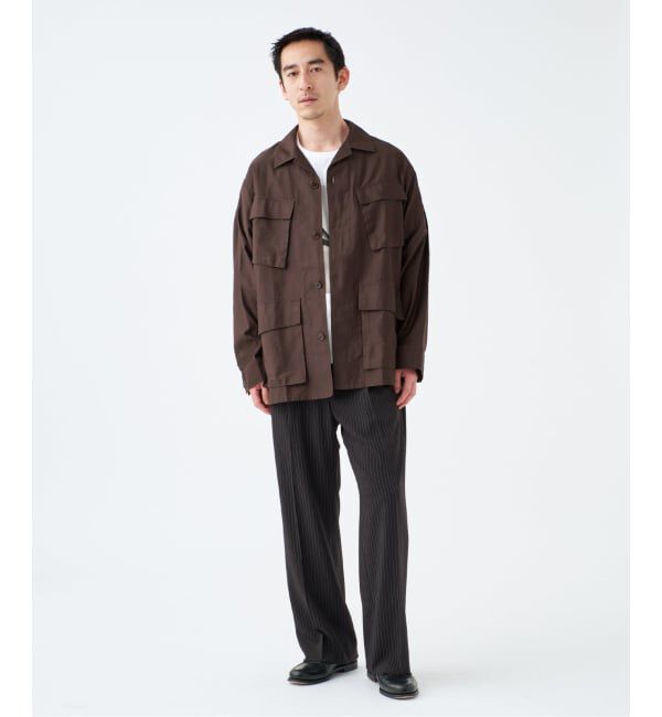 EDIFICE「ETS.MATERIAUX(マテリオ) スーピマ ファティーグ ジャケット」|ミリタリージャケット|