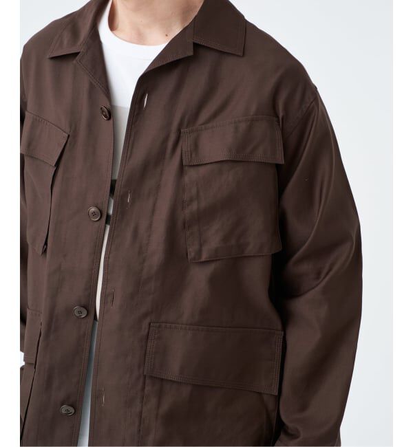 EDIFICE「ETS.MATERIAUX(マテリオ) スーピマ ファティーグ ジャケット」|ミリタリージャケット|