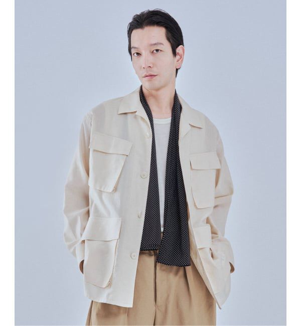 EDIFICE「ETS.MATERIAUX(マテリオ) スーピマ ファティーグ ジャケット」|ミリタリージャケット|