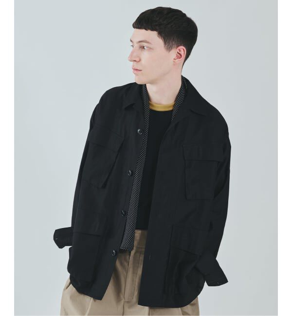 EDIFICE「ETS.MATERIAUX(マテリオ) スーピマ ファティーグ ジャケット」|ミリタリージャケット|