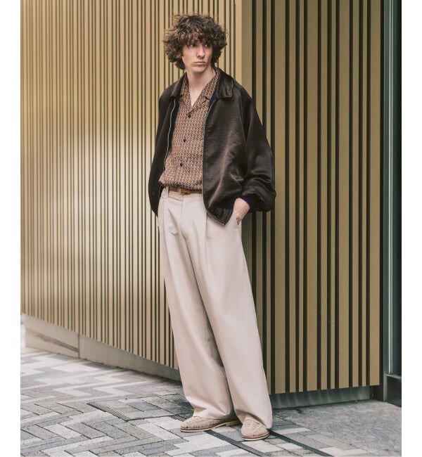 417 EDIFICE「TR ワイドイージーパンツ」|スラックス|