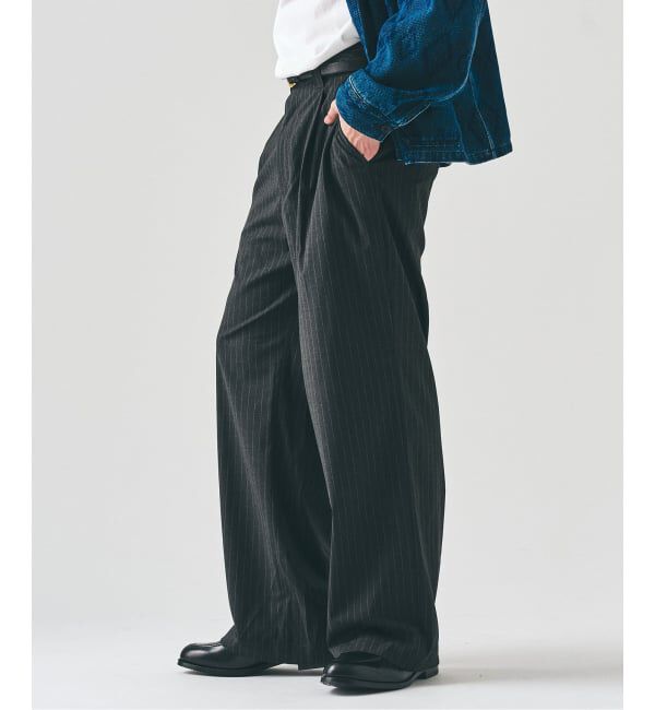 417 EDIFICE「TR ワイドイージーパンツ」|スラックス|