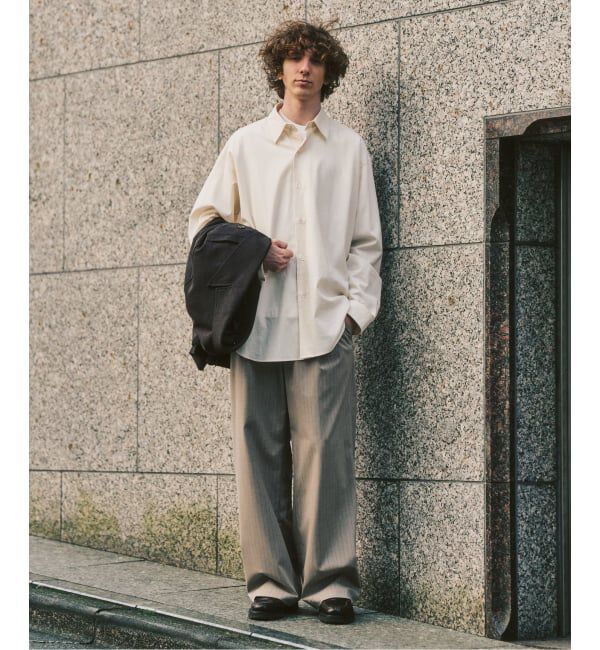 417 EDIFICE「TR ワイドイージーパンツ」|スラックス|