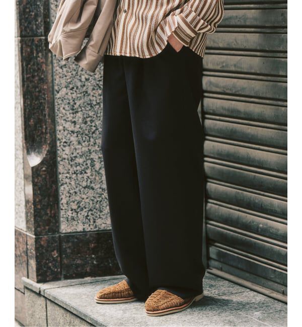 417 EDIFICE「TR ワイドイージーパンツ」|スラックス|