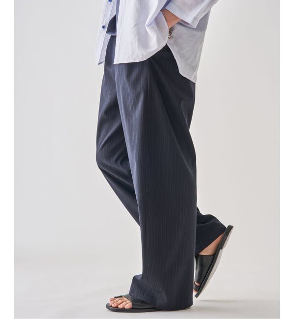 EDIFICE「クリアスストライプ 3D フィット トラウザー」|スラックス|