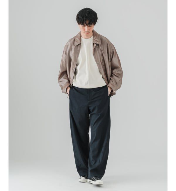 EDIFICE「クリアスストライプ 3D フィット トラウザー」|スラックス|