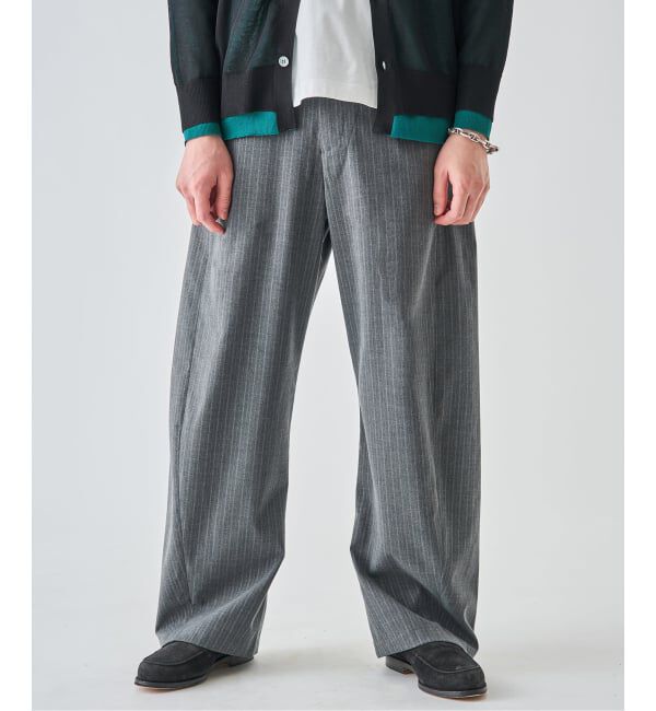 EDIFICE「クリアスストライプ 3D フィット トラウザー」|スラックス|