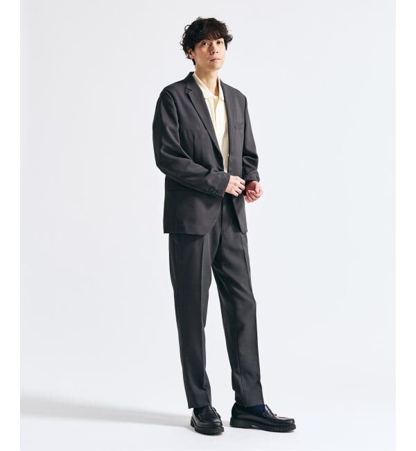417 EDIFICE「【EVALET / エバレット】メッシュセットアップ &rdquo;ジャケット1点＋パンツ1点　セット&rdquo;」|スーツ|グレー