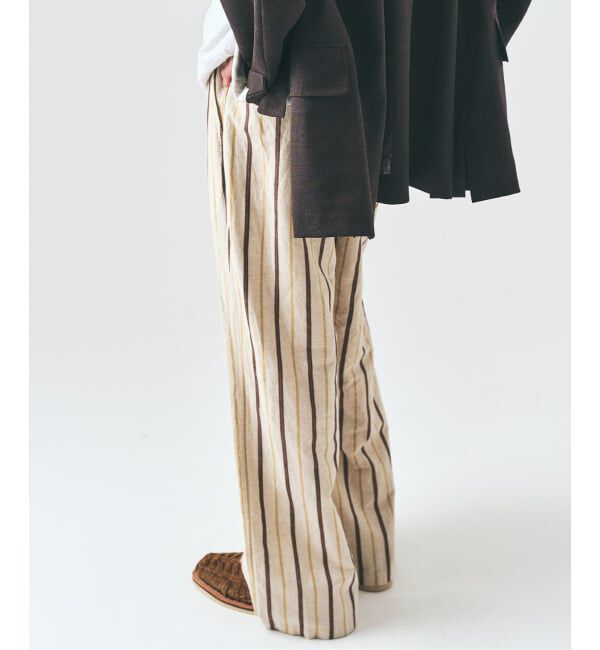 417 EDIFICE「ノルマンディーリネン パンツ」|スラックス|