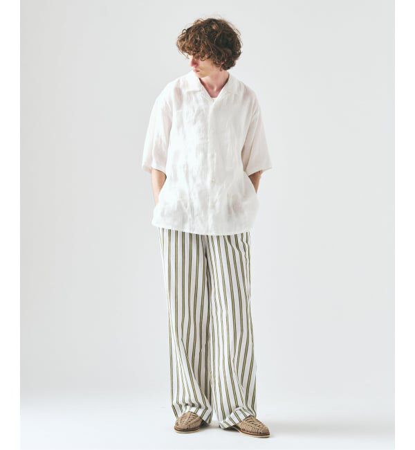 417 EDIFICE「ノルマンディーリネン パンツ」|スラックス|