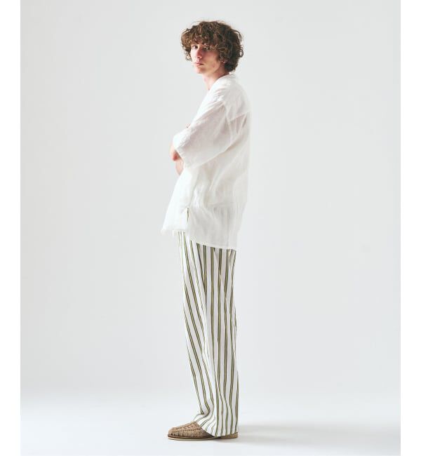 417 EDIFICE「ノルマンディーリネン パンツ」|スラックス|