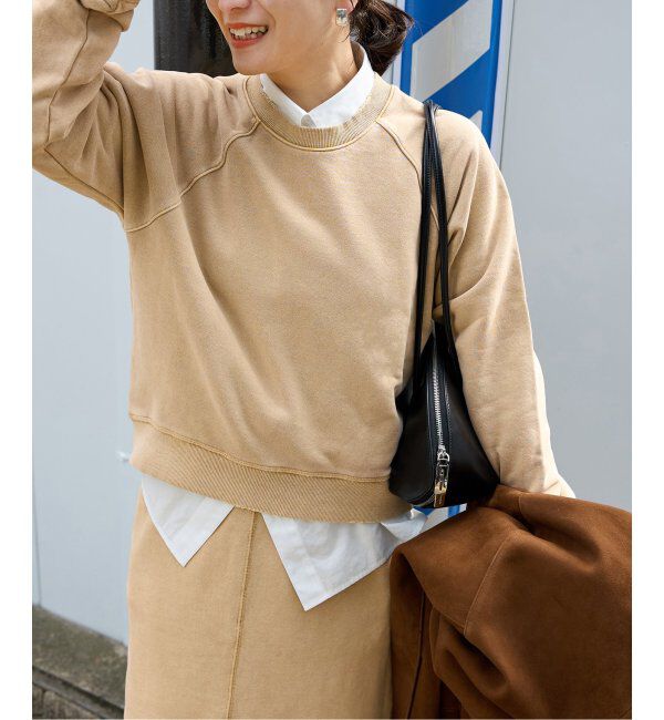 JOURNAL STANDARD「ピグメントクラッシュスウェット」|スウェット・ジャージ|ベージュ