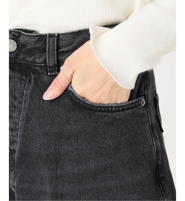 journal standard L'essage「《追加》【HAIKURE/ハイクル】BETHEANY ASIAN FIT MID BLACK：デニム」|デニム|