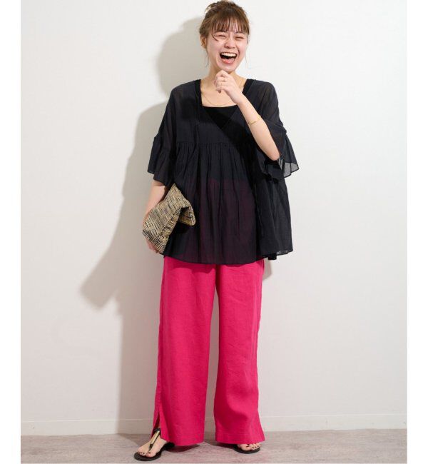 JOURNAL STANDARD relume「《追加》麻スリットイージーパンツ」|その他|