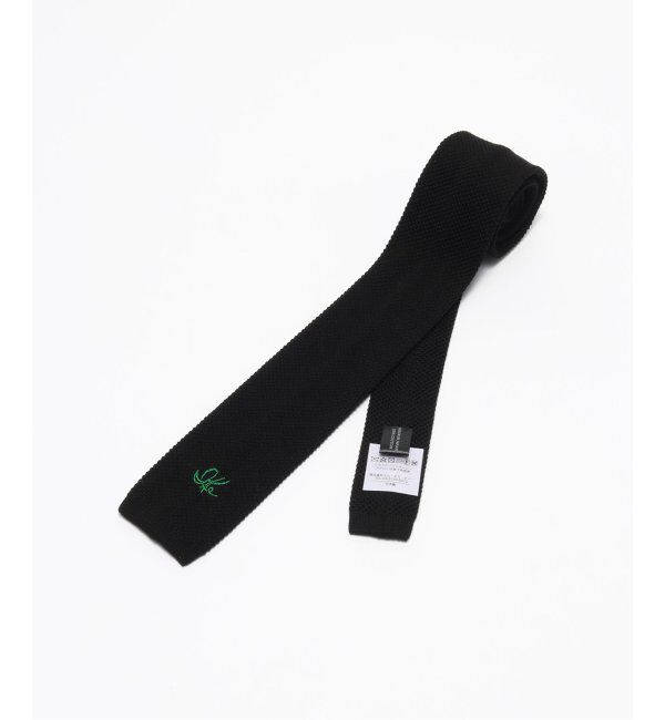 JOURNAL STANDARD「IKE BEHAR / アイクベーハー cotton knit Tie」|ネクタイ・蝶ネクタイ|ブラック