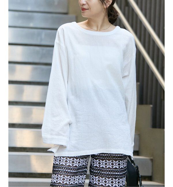 JOURNAL STANDARD「ソフトガーゼ2WAYビッグプルオーバー」|シャツ・ブラウス|