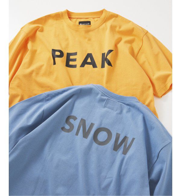 JOURNAL STANDARD relume「SNOW PEAK / スノーピーク 別注 &rdquo;PEAK SNOW&rdquo; ロゴTシャツ」|Tシャツ・カットソー|