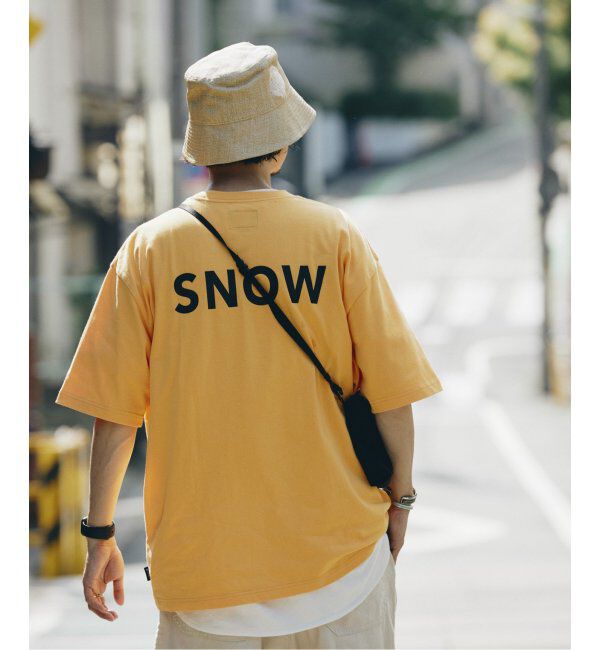 JOURNAL STANDARD relume「SNOW PEAK / スノーピーク 別注 &rdquo;PEAK SNOW&rdquo; ロゴTシャツ」|Tシャツ・カットソー|