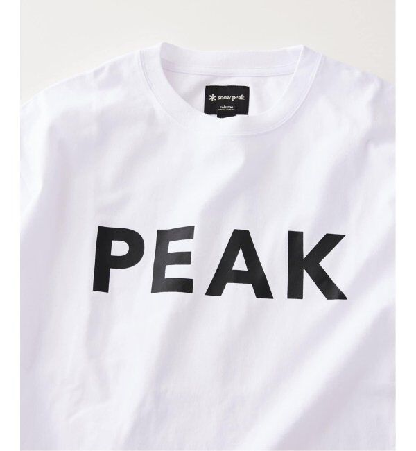 JOURNAL STANDARD relume「SNOW PEAK / スノーピーク 別注 &rdquo;PEAK SNOW&rdquo; ロゴTシャツ」|Tシャツ・カットソー|