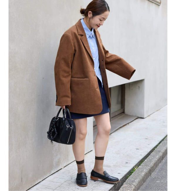 JOURNAL STANDARD「フェイクレザー/フェイクスエードジャケット」|ライダースジャケット|