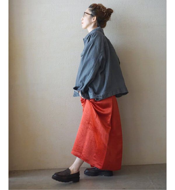 journal standard luxe「ヴィンテージサテン ギャザースカート」|スカート|