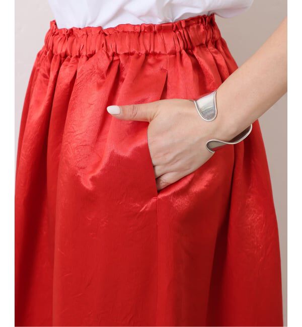 journal standard luxe「ヴィンテージサテン ギャザースカート」|スカート|