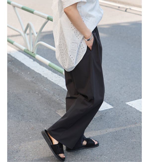 JOURNAL STANDARD「《追加6》【撥水/接触冷感/洗える/UVカット】リネンナイロンストレッチワイドパンツ」|その他|