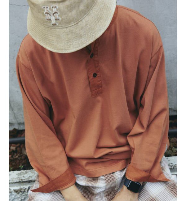 JOURNAL STANDARD relume「ガーメントダイ スリーピング ヘンリーネック Tシャツ」|Tシャツ・カットソー|