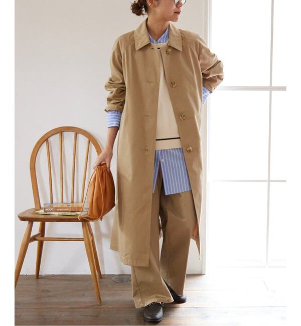 JOURNAL STANDARD relume「《追加》スーピマコットンステンカラーコート」|ステンカラーコート|