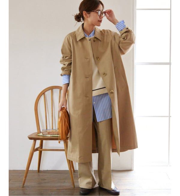 JOURNAL STANDARD relume「《追加》スーピマコットンステンカラーコート」|ステンカラーコート|