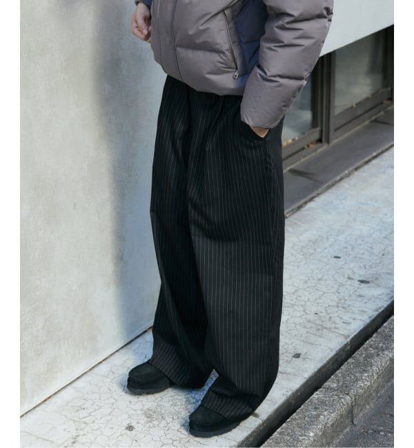 JOURNAL STANDARD「TR モダン ツイル ワイド ストライプ スラックス」|スラックス|