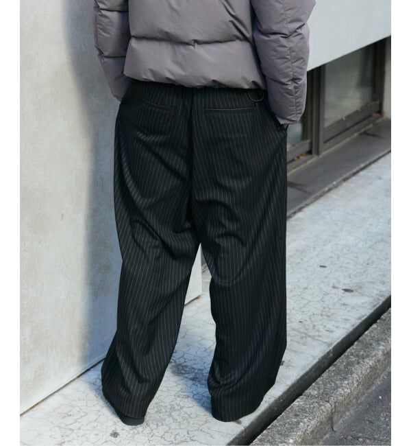 JOURNAL STANDARD「TR モダン ツイル ワイド ストライプ スラックス」|スラックス|