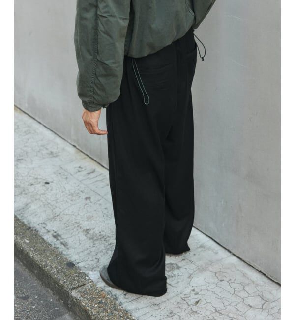 JOURNAL STANDARD「TR モダン ツイル ワイド ストライプ スラックス」|スラックス|