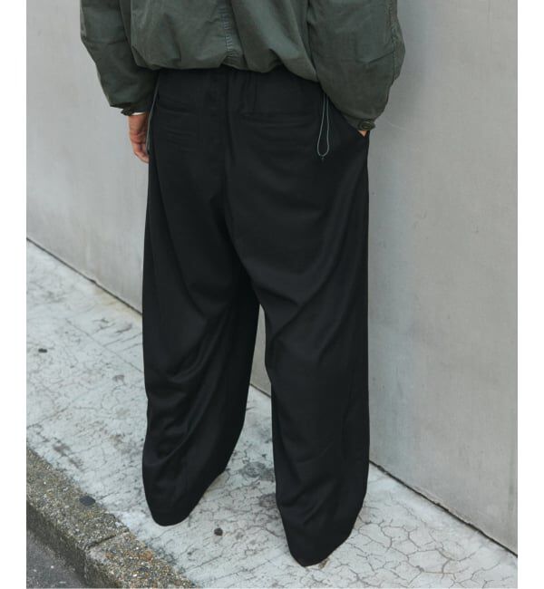 JOURNAL STANDARD「TR モダン ツイル ワイド ストライプ スラックス」|スラックス|