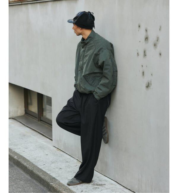 JOURNAL STANDARD「TR モダン ツイル ワイド ストライプ スラックス」|スラックス|