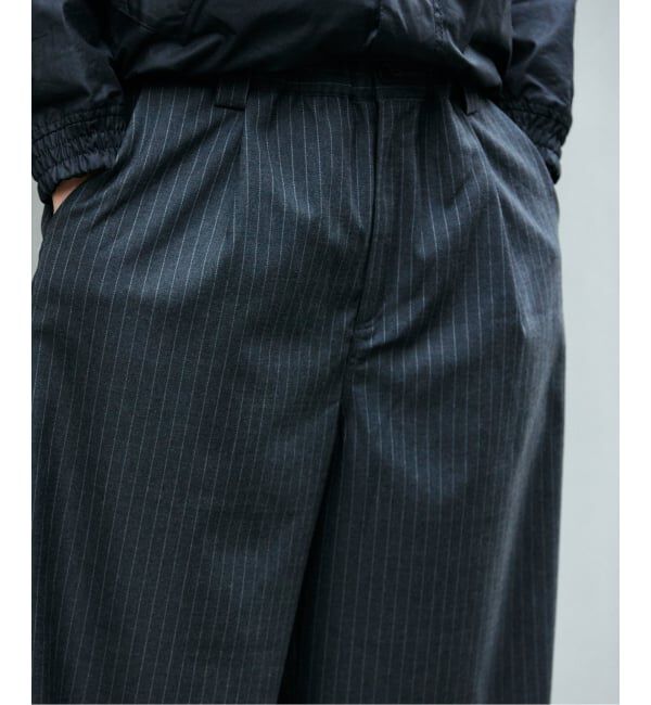 JOURNAL STANDARD「TR モダン ツイル ワイド ストライプ スラックス」|スラックス|