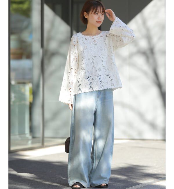 JOURNAL STANDARD relume「エンブロイダリークロシェレースプルオーバー」|ニット・セーター|