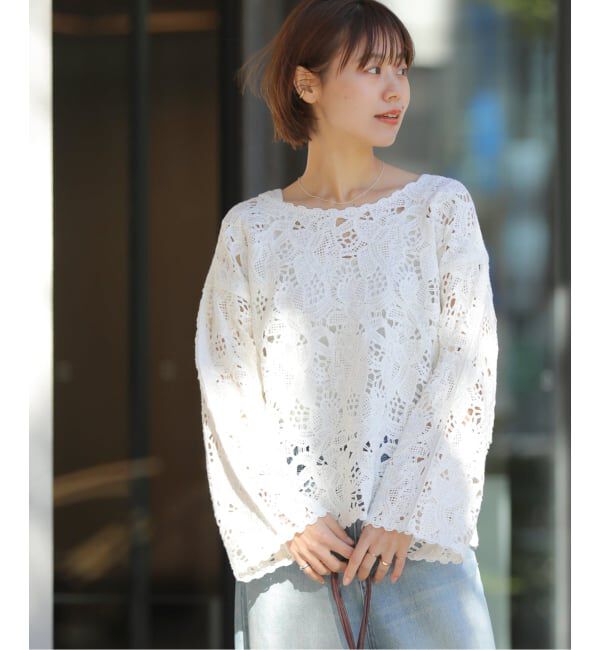 JOURNAL STANDARD relume「エンブロイダリークロシェレースプルオーバー」|ニット・セーター|