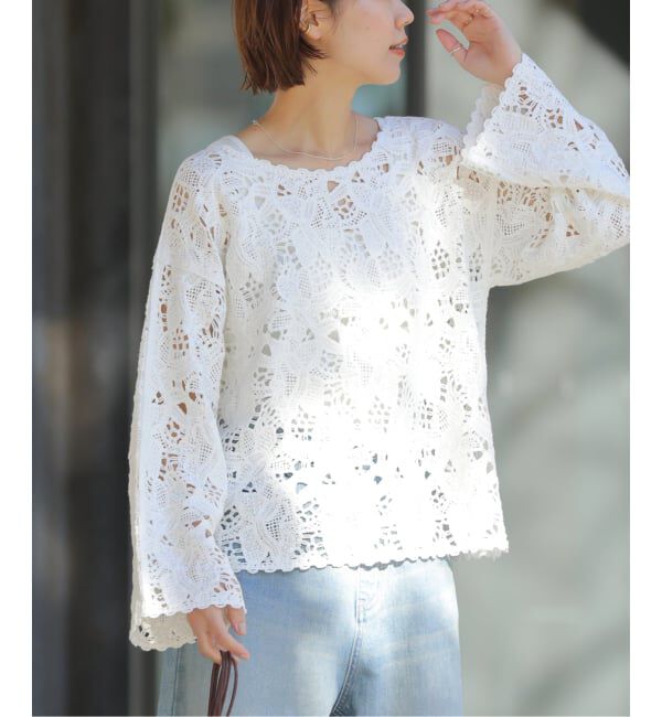 JOURNAL STANDARD relume「エンブロイダリークロシェレースプルオーバー」|ニット・セーター|