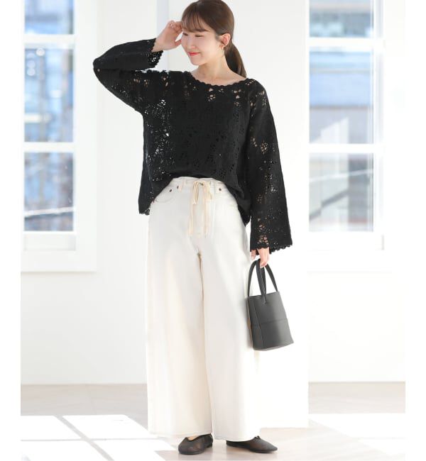 JOURNAL STANDARD relume「エンブロイダリークロシェレースプルオーバー」|ニット・セーター|