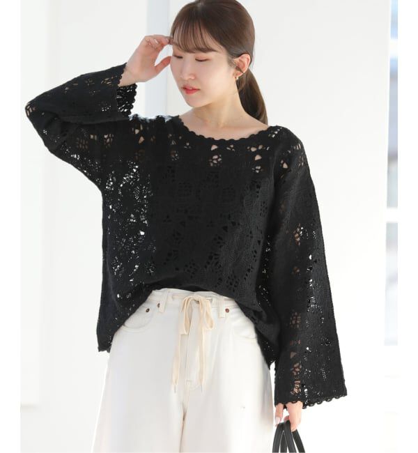 JOURNAL STANDARD relume「エンブロイダリークロシェレースプルオーバー」|ニット・セーター|