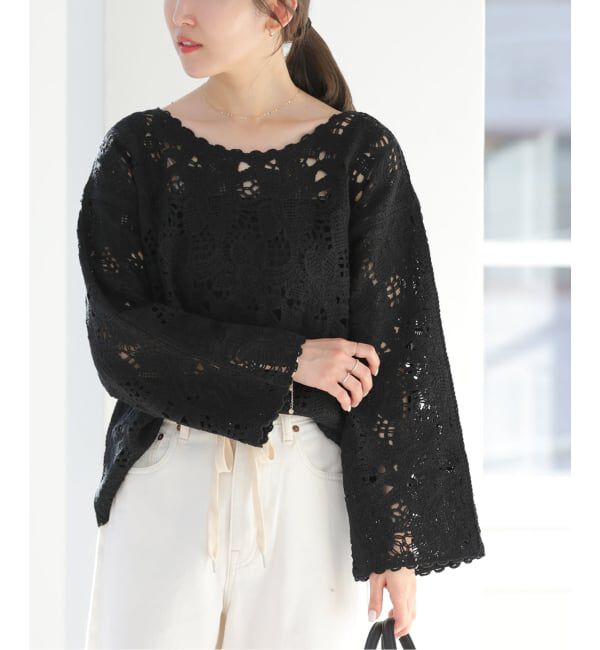 JOURNAL STANDARD relume「エンブロイダリークロシェレースプルオーバー」|ニット・セーター|