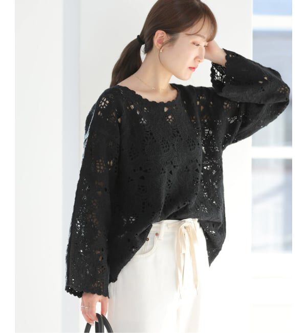 JOURNAL STANDARD relume「エンブロイダリークロシェレースプルオーバー」|ニット・セーター|